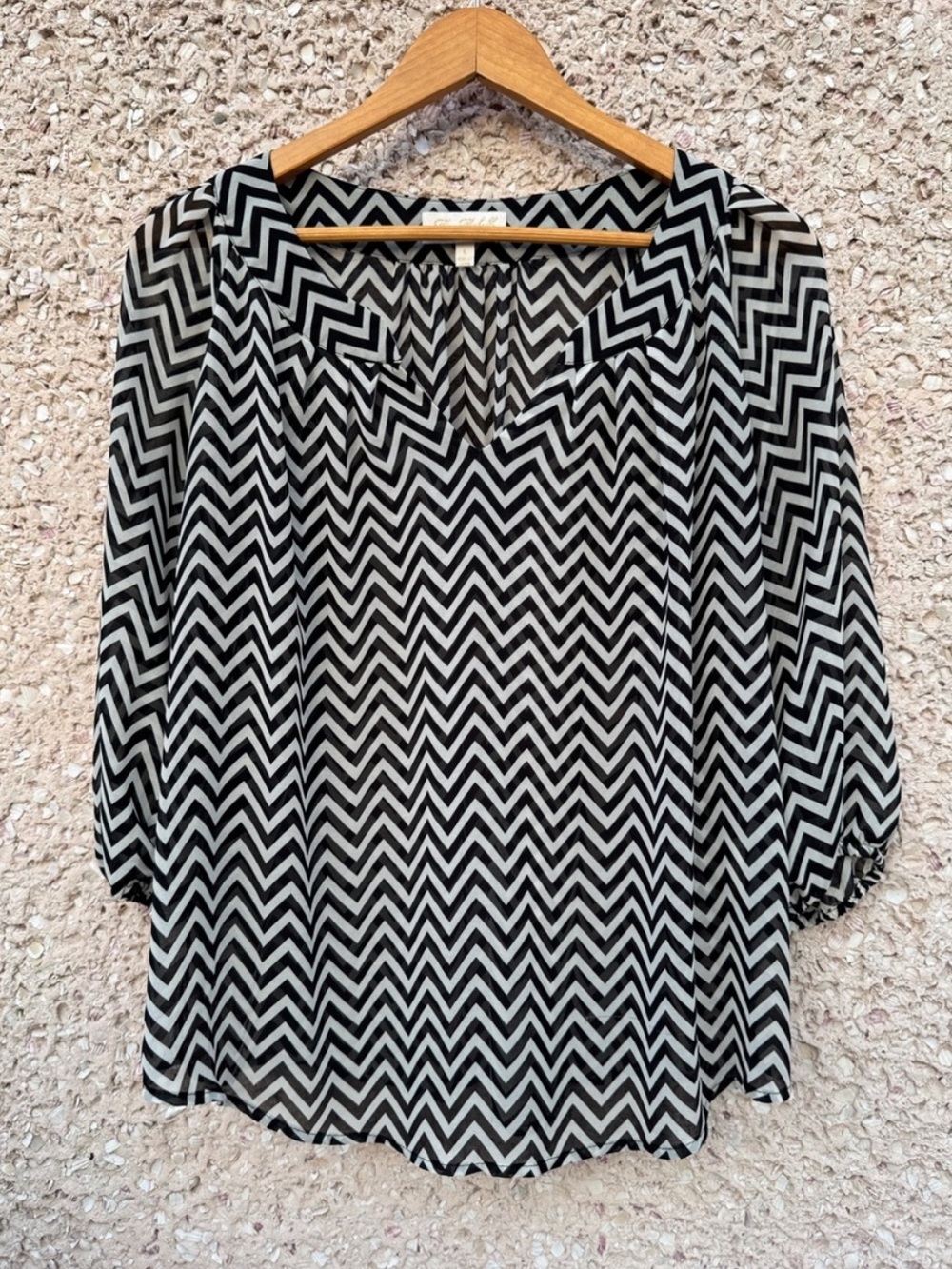 Chevron Stripe Blouse by My Michelle